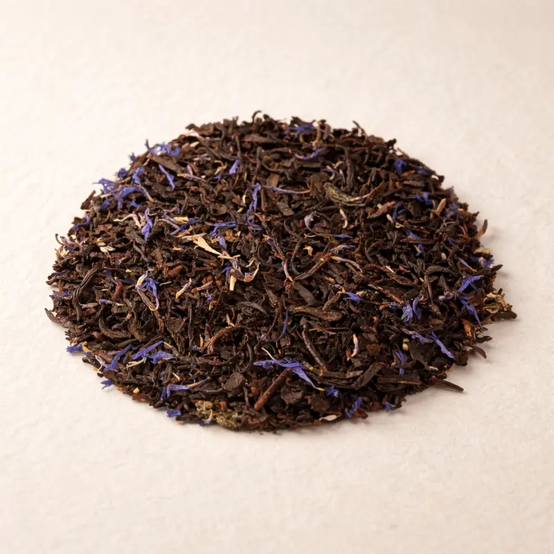 Black Elixir — Black tea, jiaogulan, flavoring, cornflower.. Buy tea at Dear Robert, Tbilisi