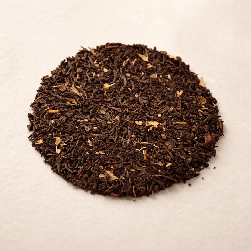Linden Bloom — Black tea, linden flowers, flavoring, peach pieces.. Buy tea at Dear Robert, Tbilisi